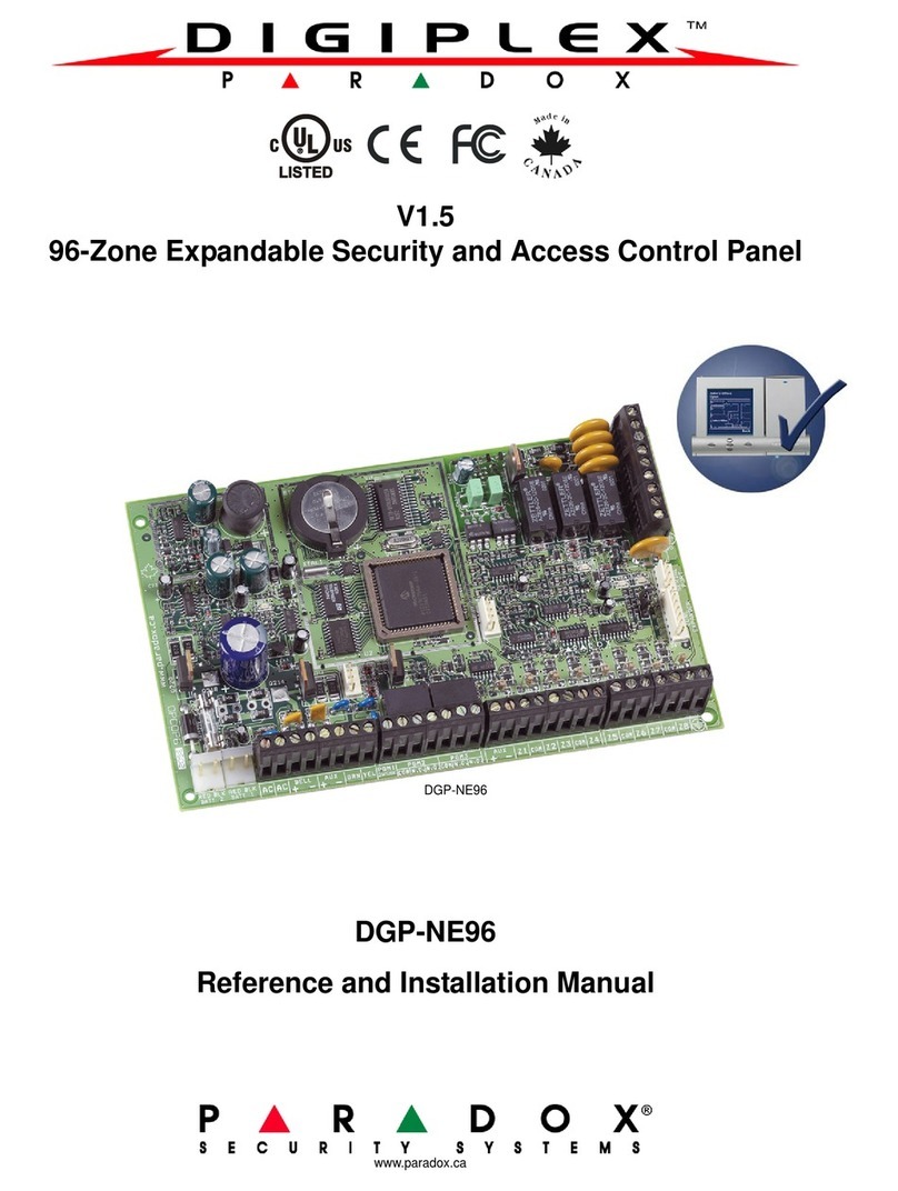 Paradox DIGIPLEX DGP-NE96 User manual