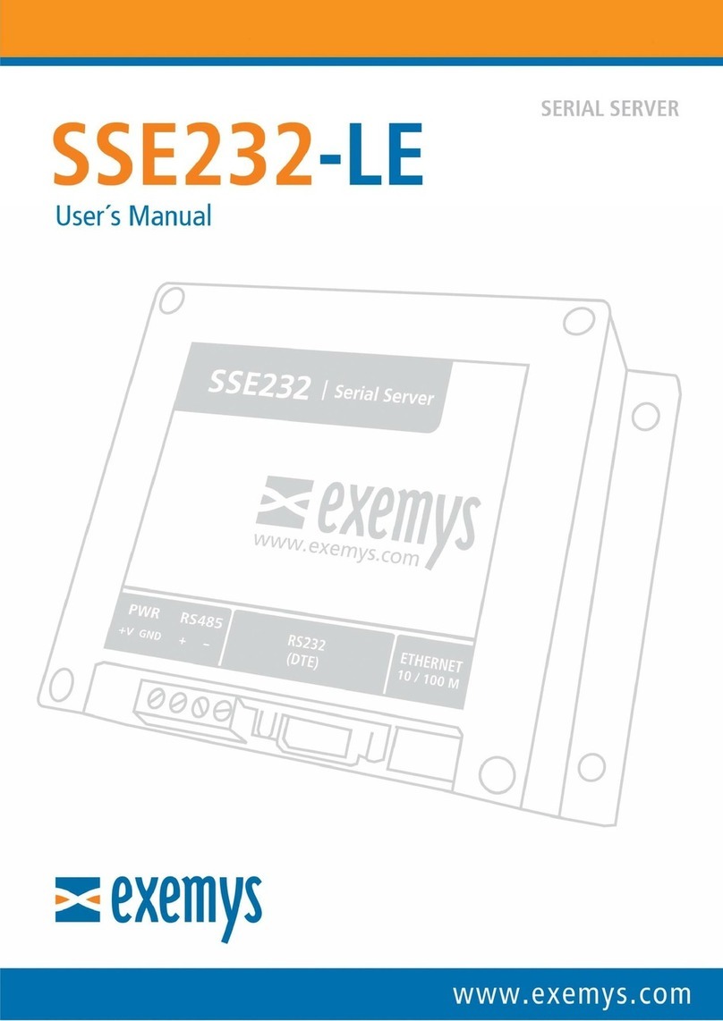 exemys SSE232-LE user manual