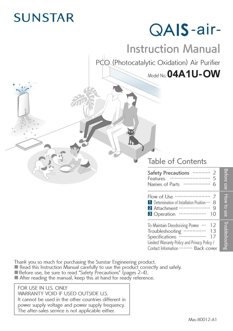 SunStar 04A1U-OW Manual instruction