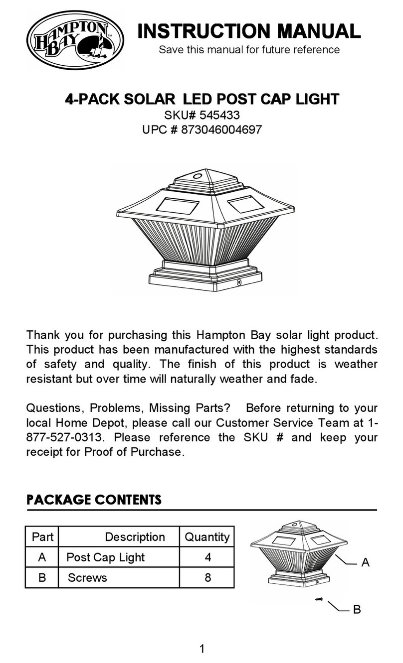 HAMPTON BAY 545433 instruction manual