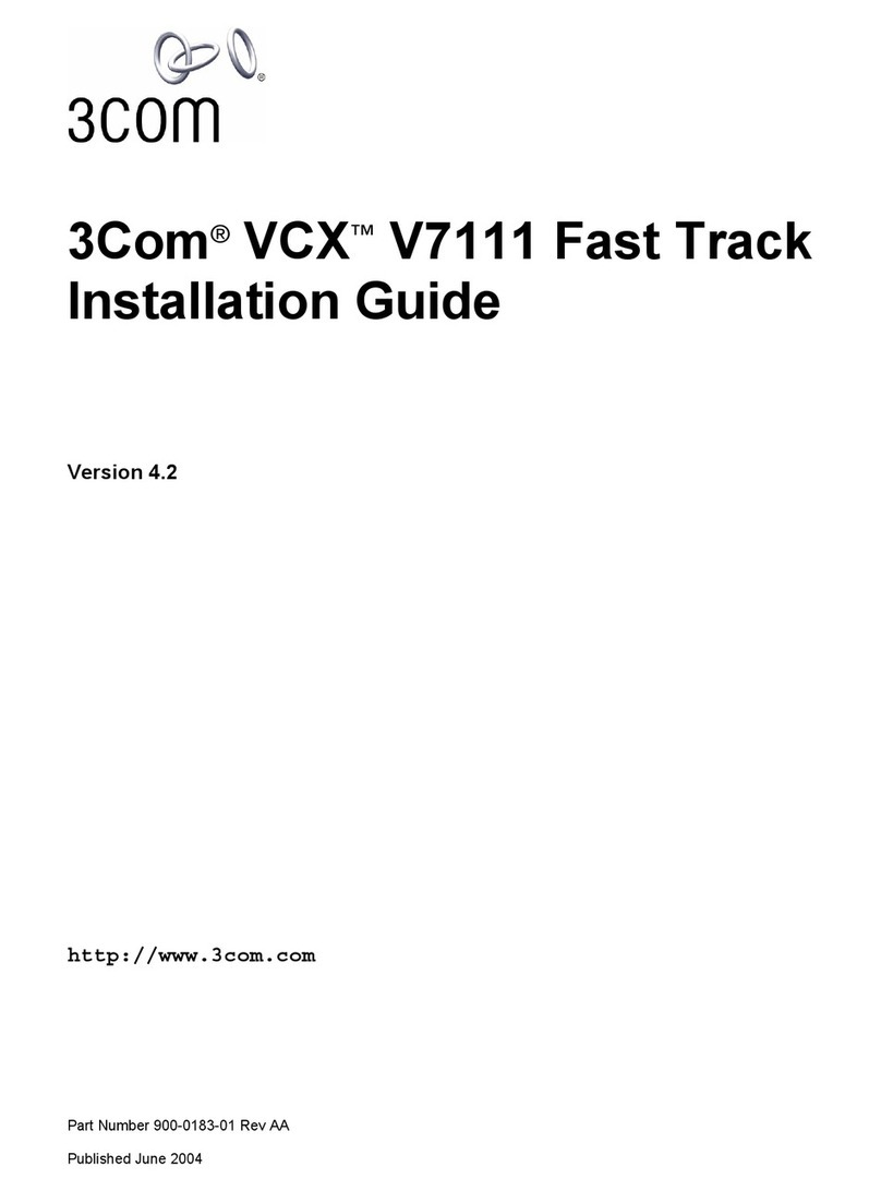 3Com VCX V7111 installation guide
