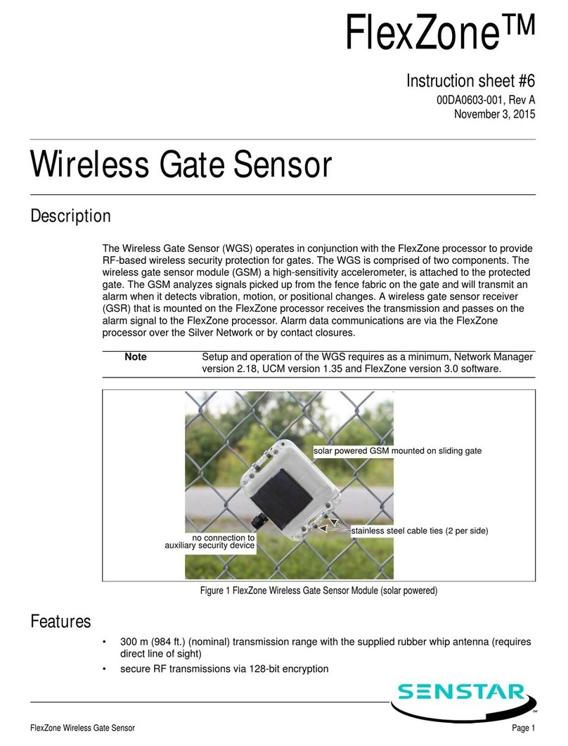 SENSTAR FlexZone WGS User manual