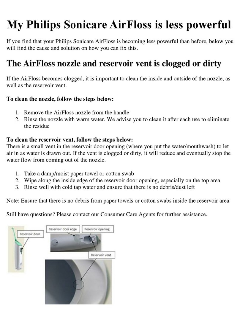 Philips Sonicare AirFloss User manual