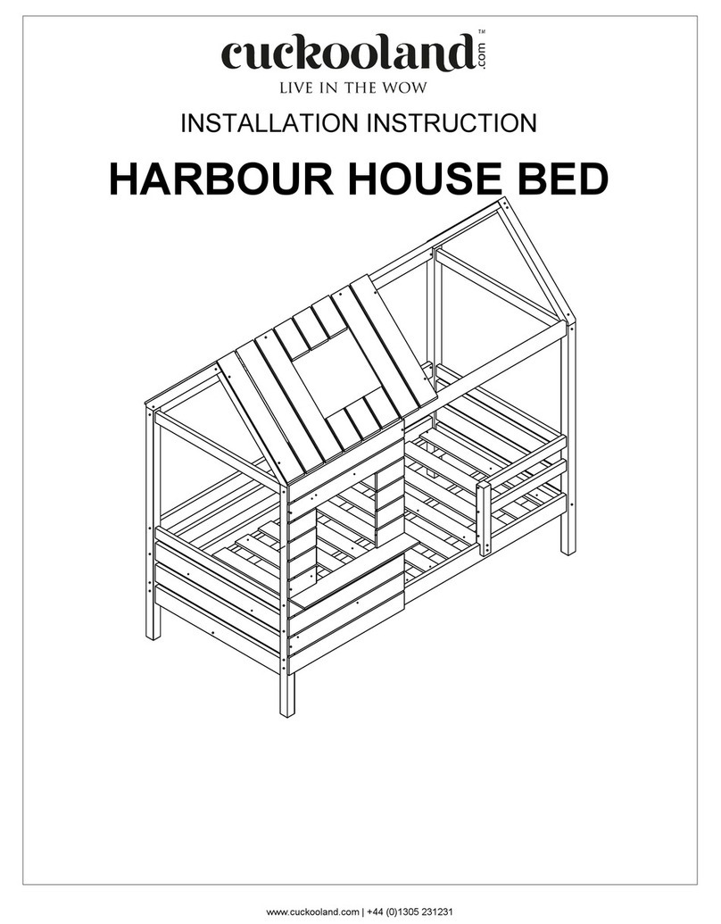 Cuckooland HARBOUR HOUSE BED Installation instruction