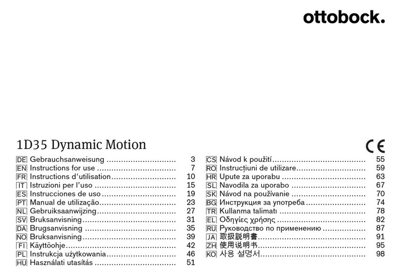 Otto Bock 1D35 Dynamic Motion Instructions for use