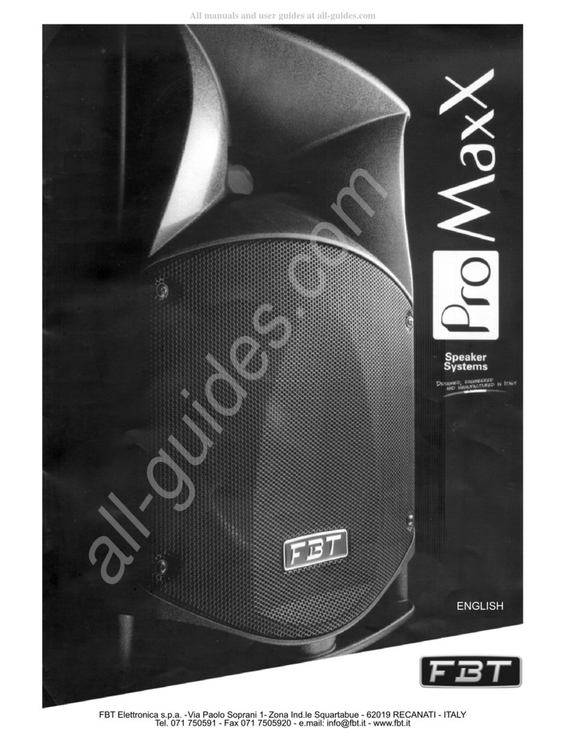 Fbt PROMAXX instruction manual