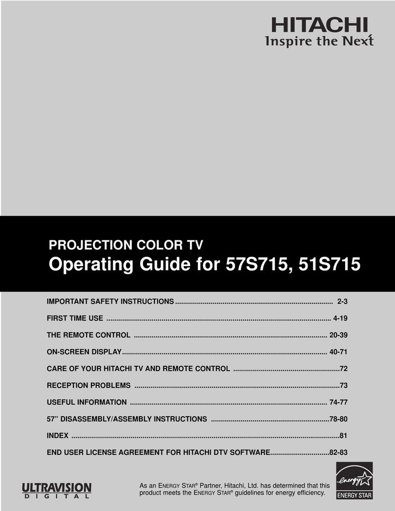 Hitachi 57S715 User manual