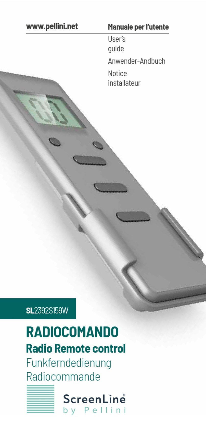 Pellini ScreenLine SL2392S159W user guide