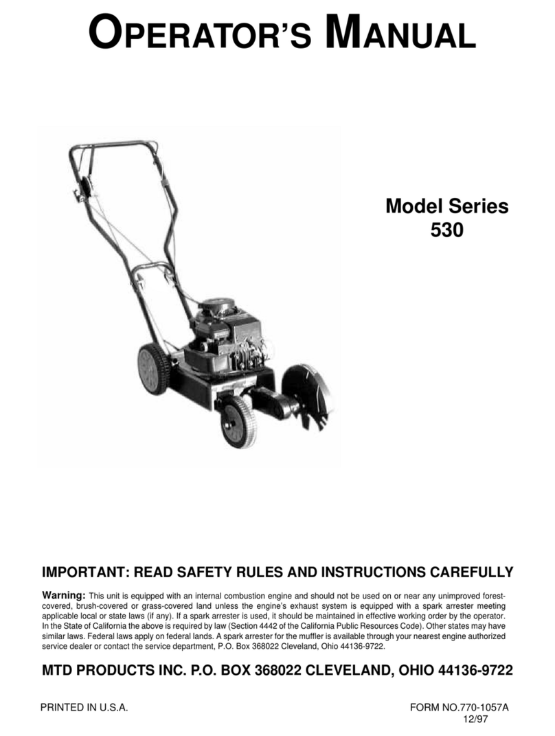 MTD 530 Series Operator's manual