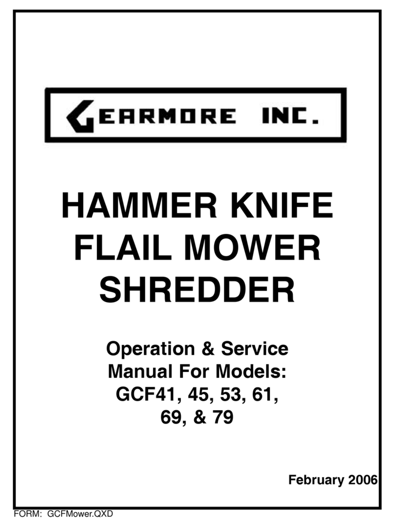 Gearmore GCF41 Operation & service manual