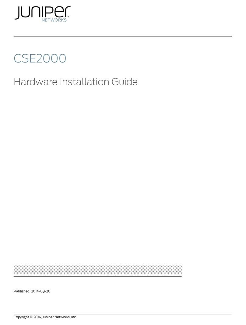 Juniper CSE2000 Hardware installation guide Juniper CSE2000 Hardware installation guide