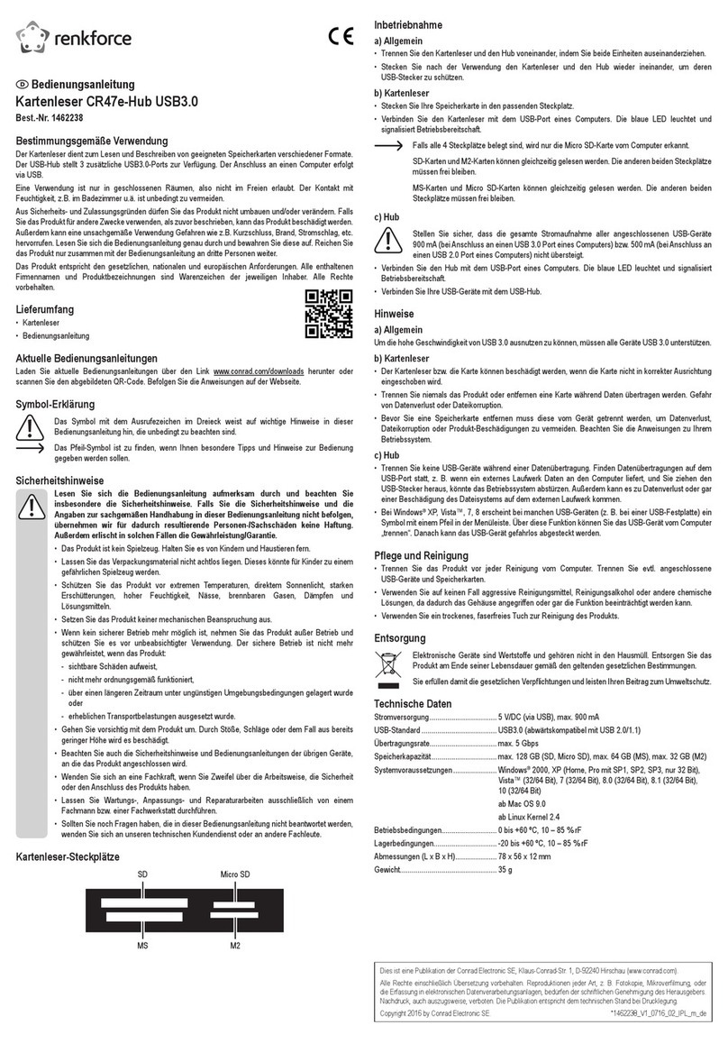 Renkforce 1462238 operating instructions