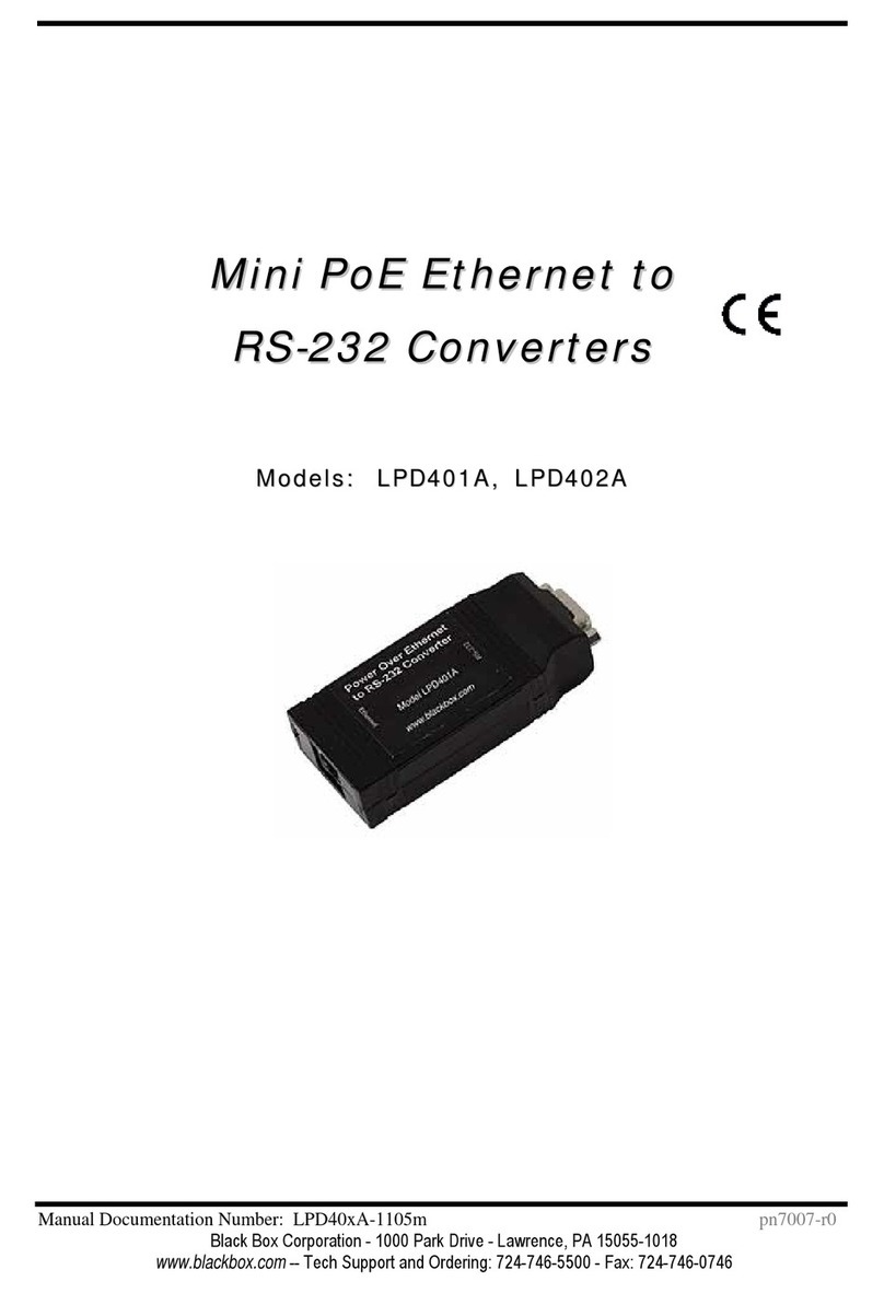 Black Box LPD401A User manual