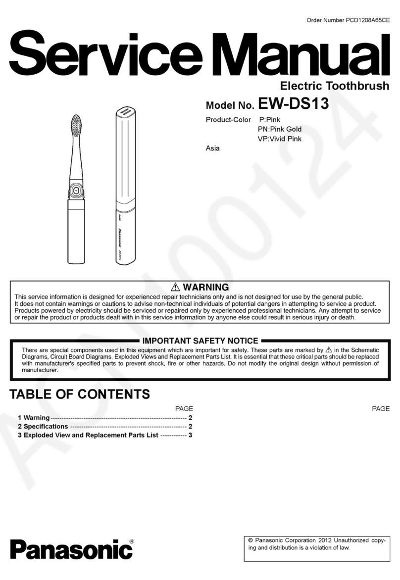 Panasonic EW-DS13 Service manual