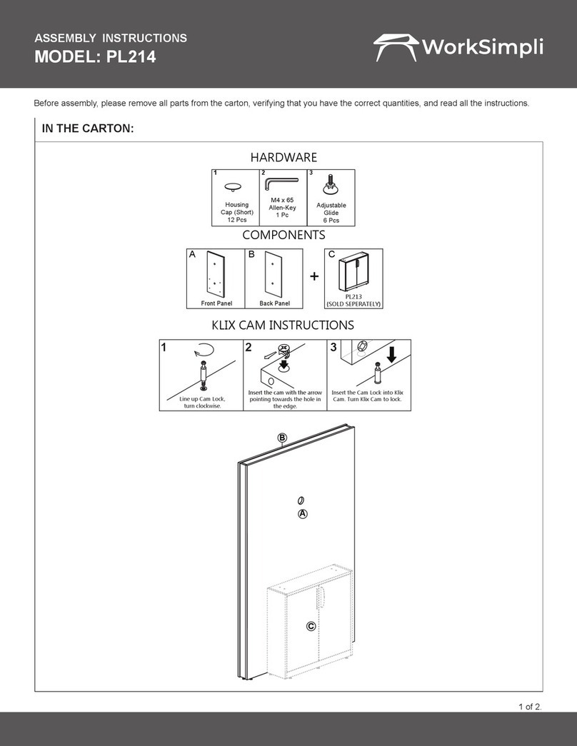 WorkSimpli PL214 User manual