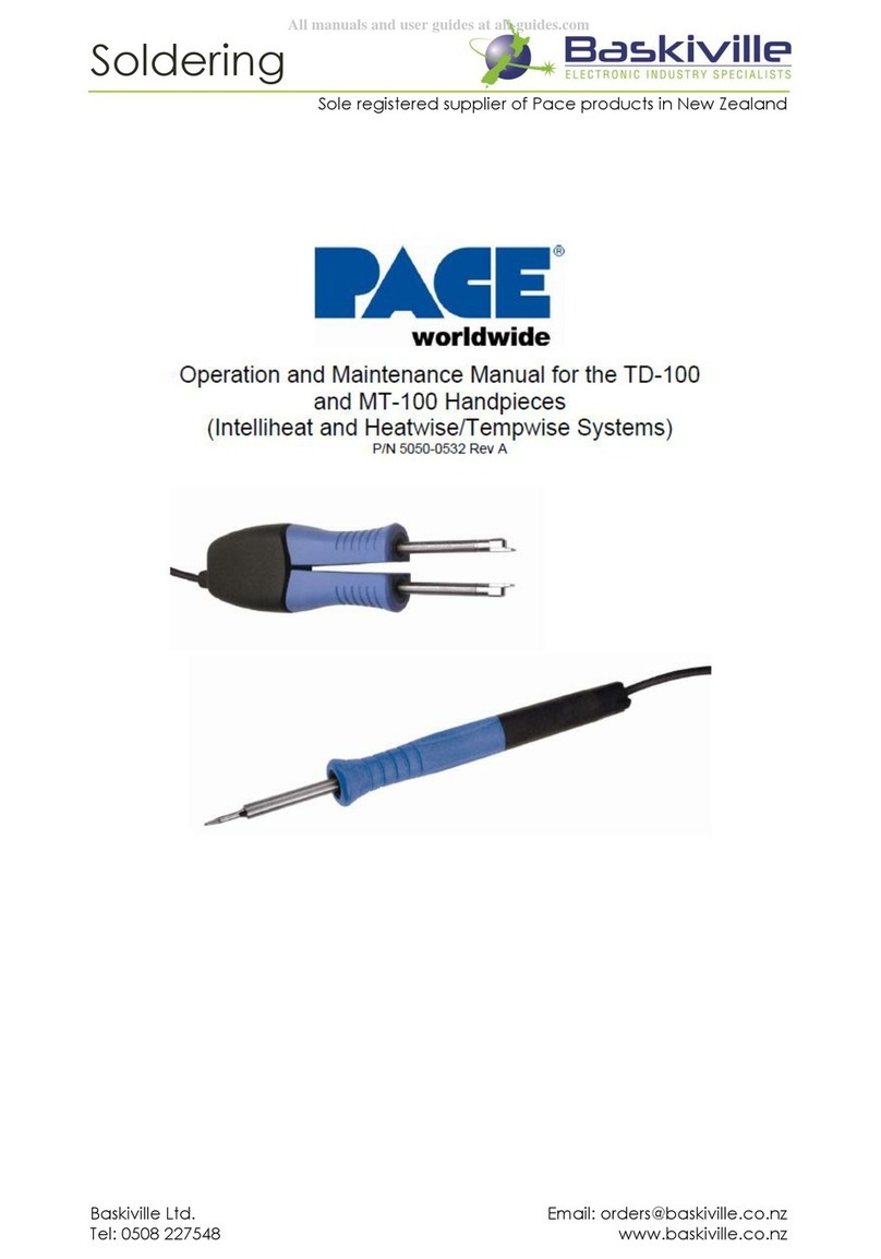 Baskiville PACE TD-100 Operation and maintenance manual