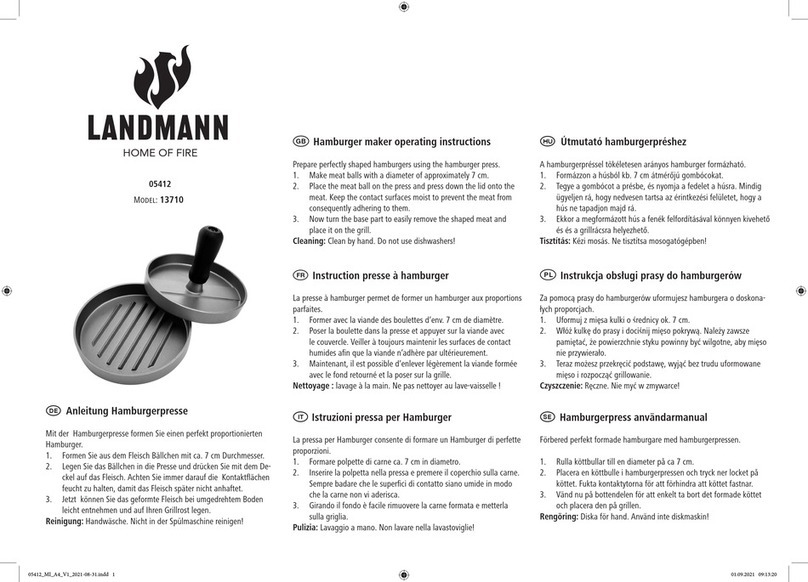 Landmann Selection 13710 operating instructions