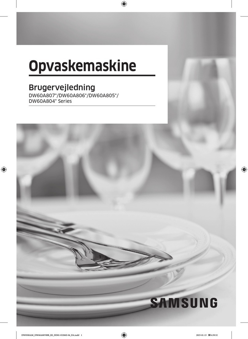 Samsung DW60A807 Series manual