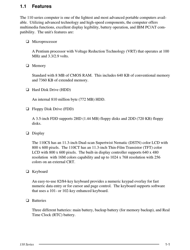 Toshiba Satellite 110 Series Maintenance manual