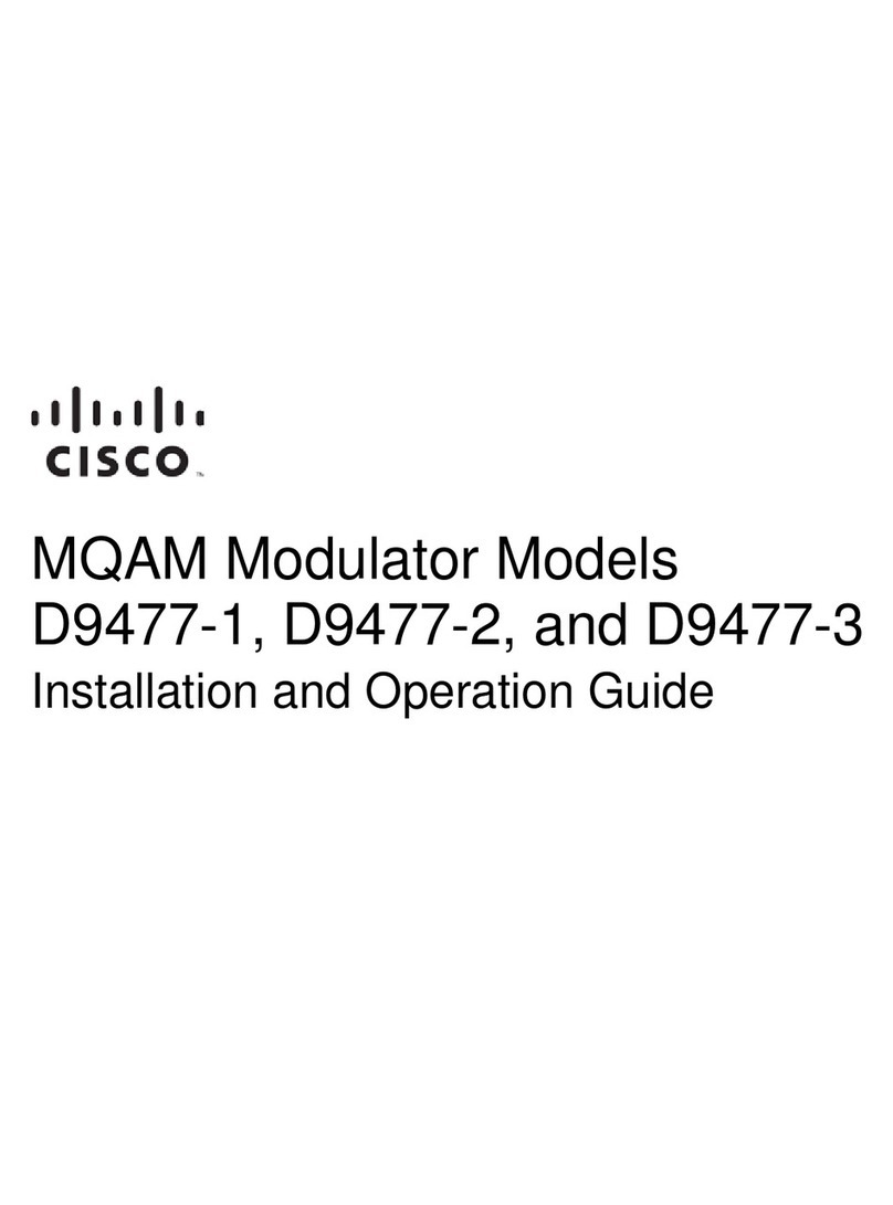 Cisco D9477-1 Installation and operation guide