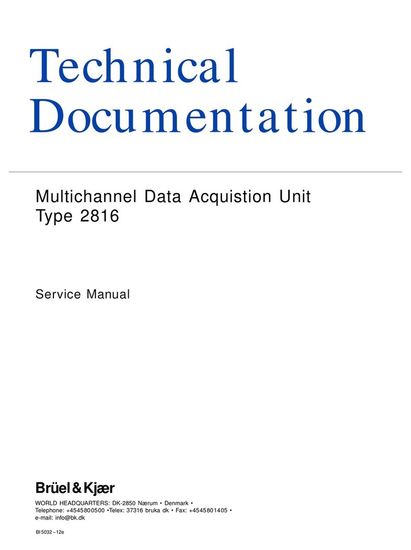 BRUEL & KJAER 2816 Service manual