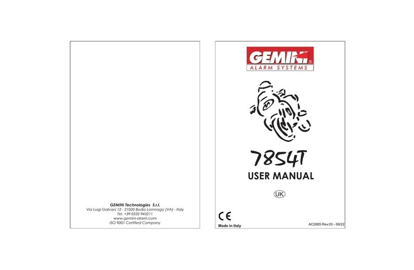 Gemini 7854T User manual