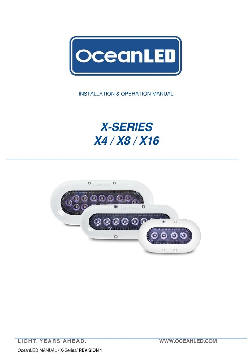 Oceanled X Series Installation & operation manual