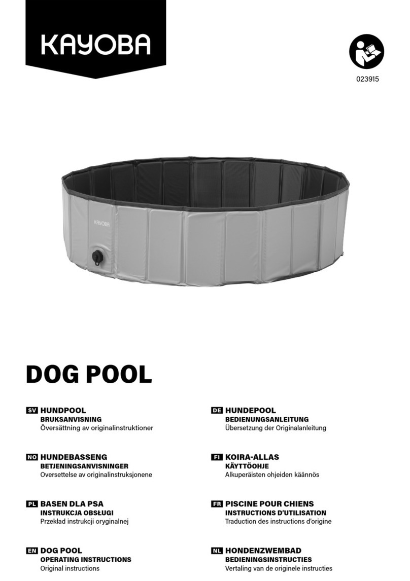 Kayoba DOG POOL operating instructions