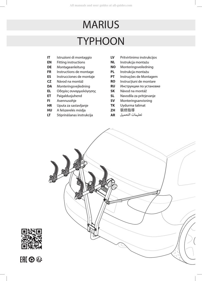 Menabo MARIUS TYPHOON Fitting instructions