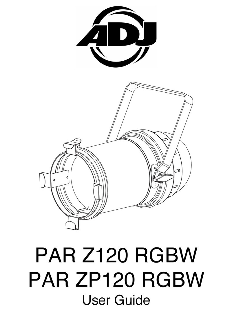 ADJ PAR Z120 RGBW User manual