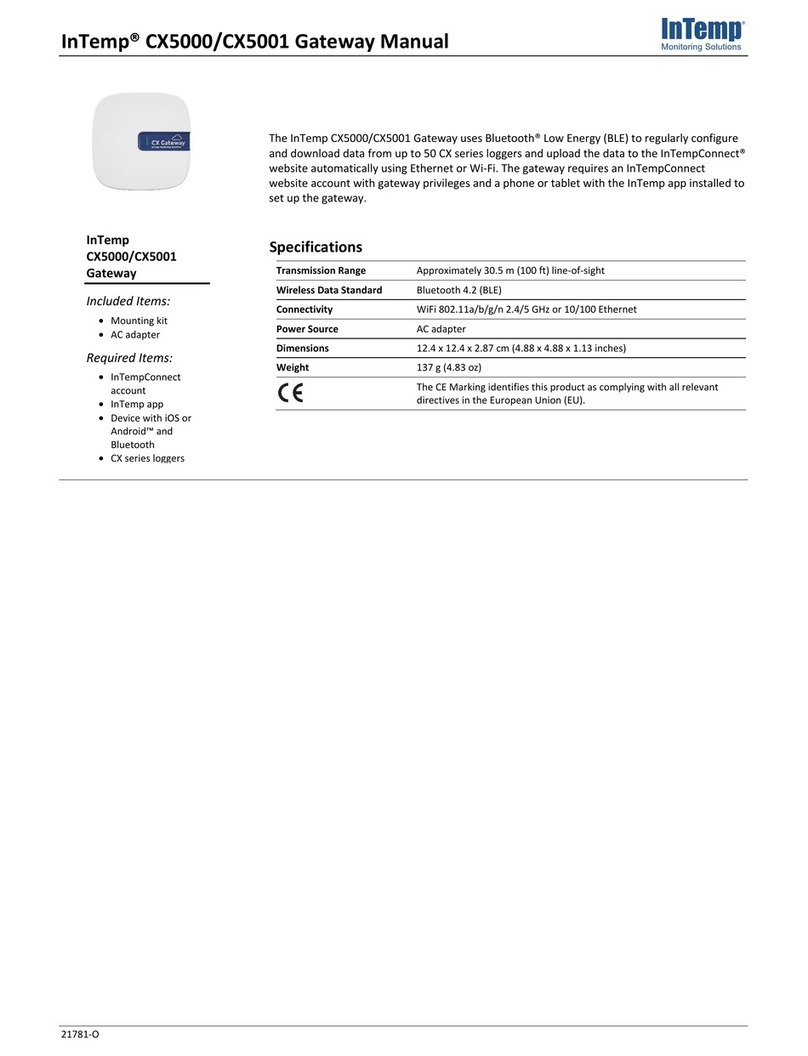 Intempco CX5000 manual