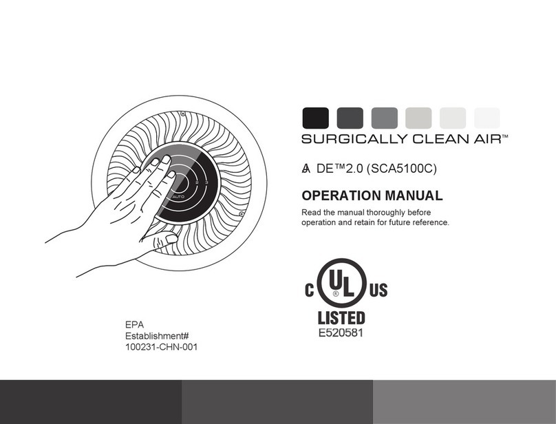 Surgically Clean Air DE 2.0 User manual