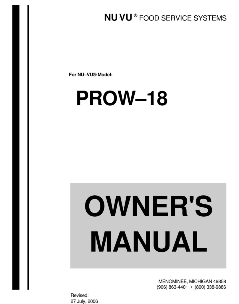 NUVU PROW-18 User manual