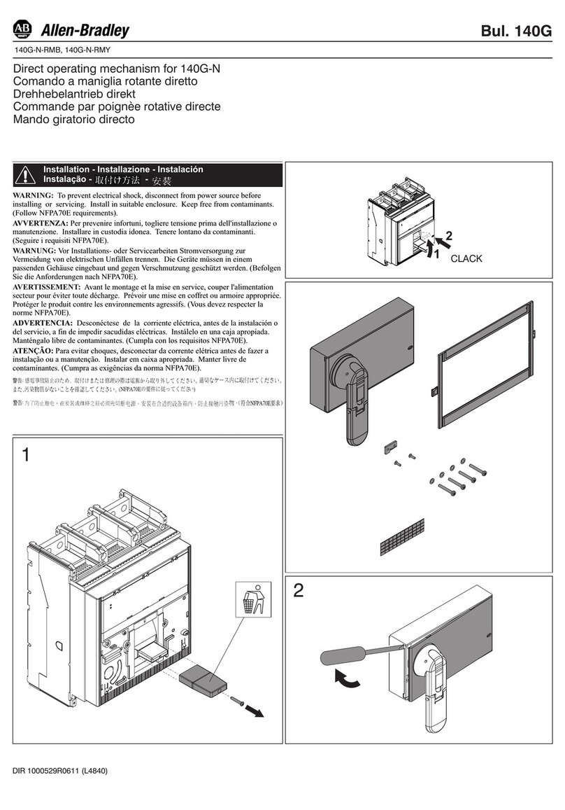 Allen-Bradley 140G-N-RMB Installation