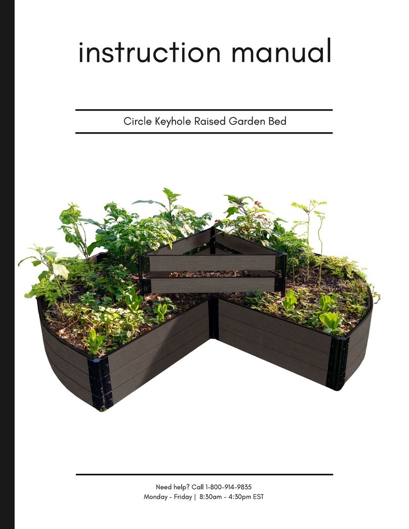 FRAME IT ALL Circle Keyhole Raised Garden Bed instruction manual