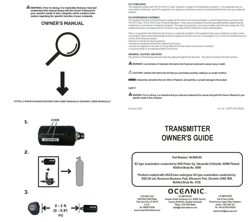 Oceanic 04.8000.02 owner's manual