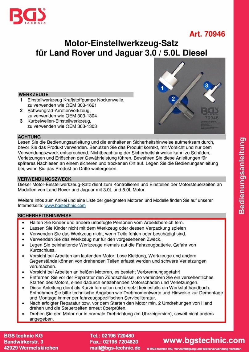 BGS technic 70946 User manual