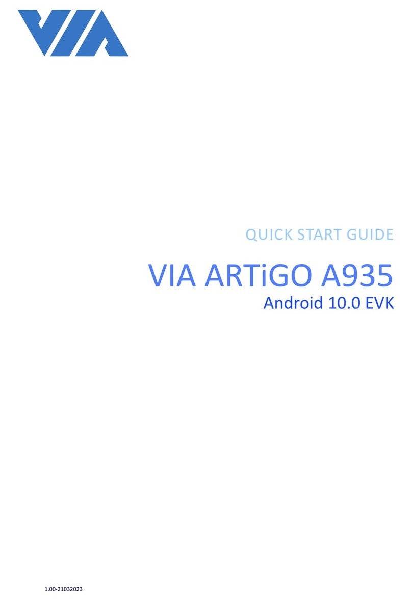 VIA Technologies ARTiGO A935 User manual VIA Technologies ARTiGO A935 User manual
