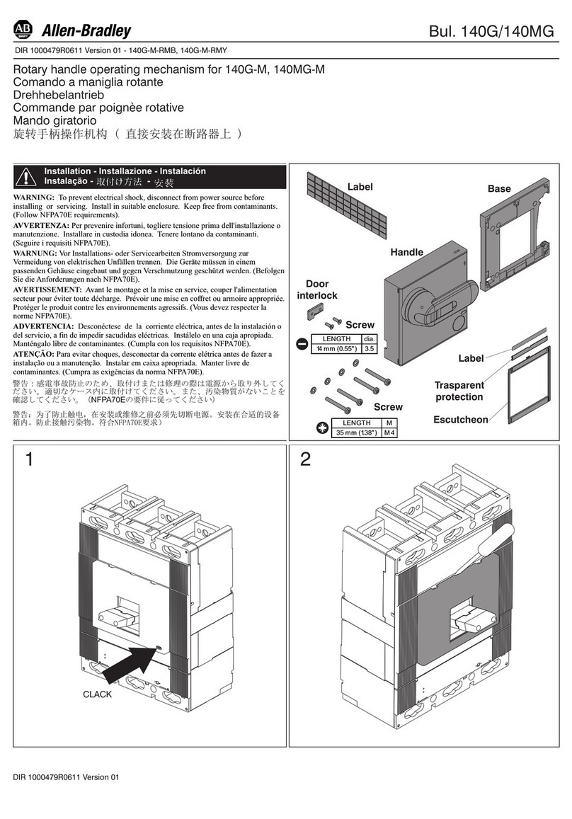 Allen-Bradley 140G-M User manual Allen-Bradley 140G-M User manual