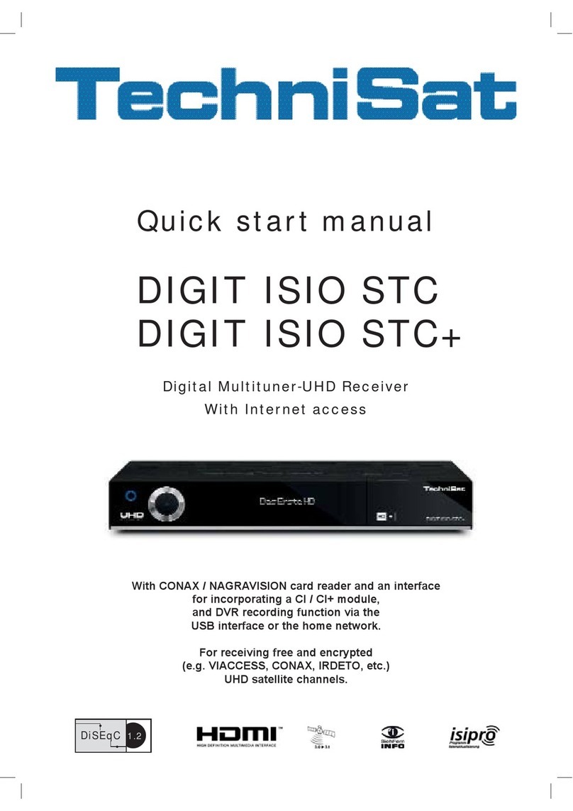 TechniSat DIGIT ISIO STC Instruction manual