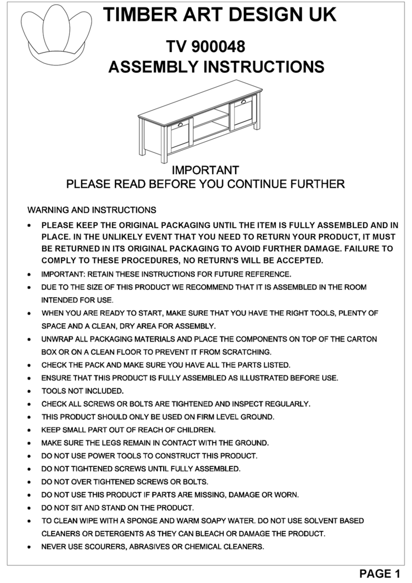 TIMBER ART DESIGN TV 900048 Assembly instructions