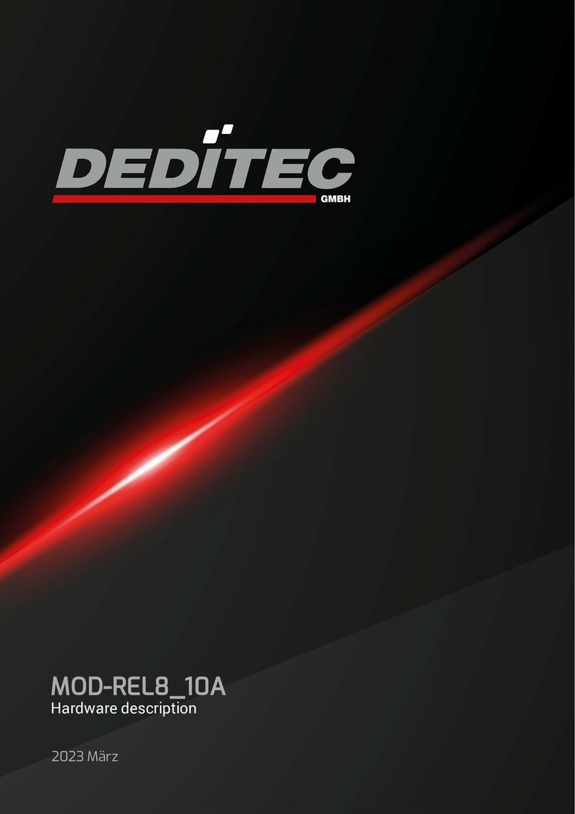 Deditec MOD-REL8 10A Hardware description