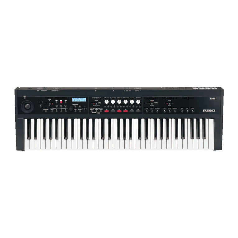 Korg PS60 User manual