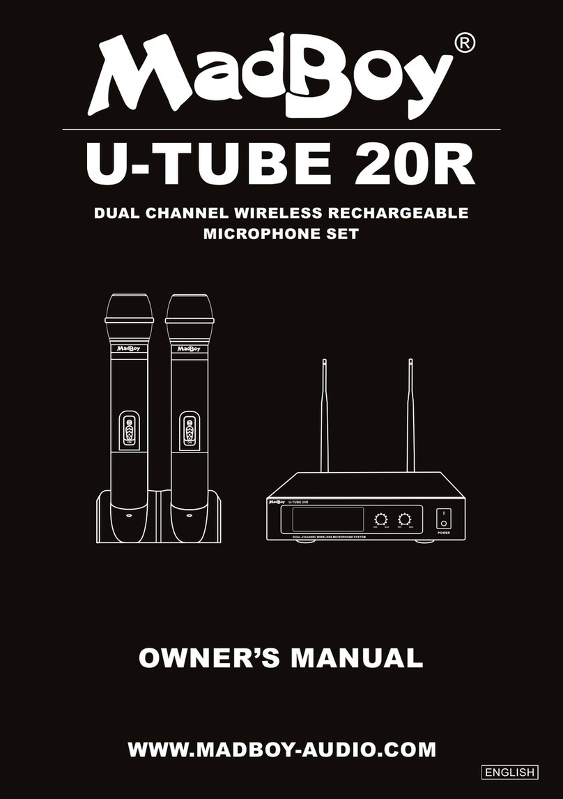 MadBoy U-TUBE 20R owner's manual