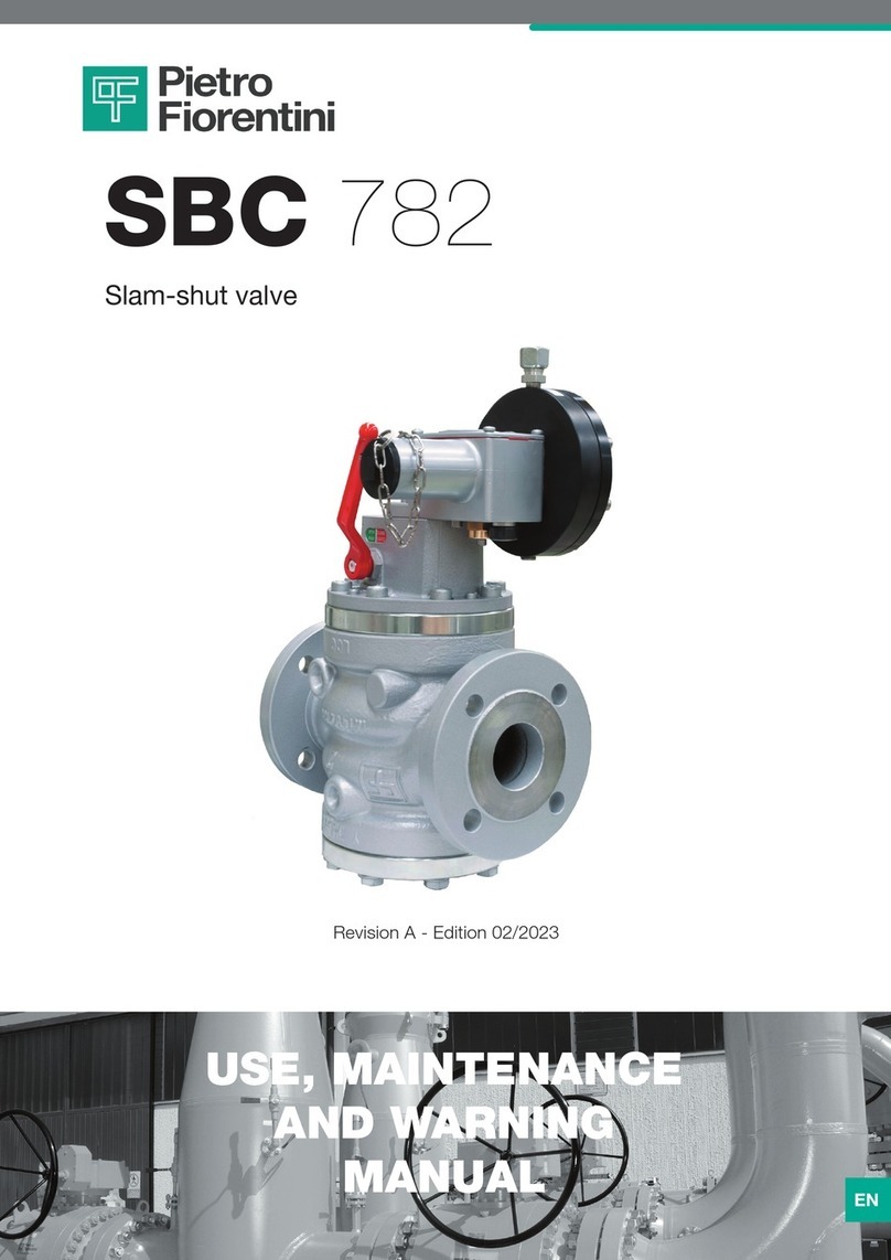 PIETRO FIORENTINI SBC 782 Use and maintenance manual PIETRO FIORENTINI SBC 782 Use and maintenance manual