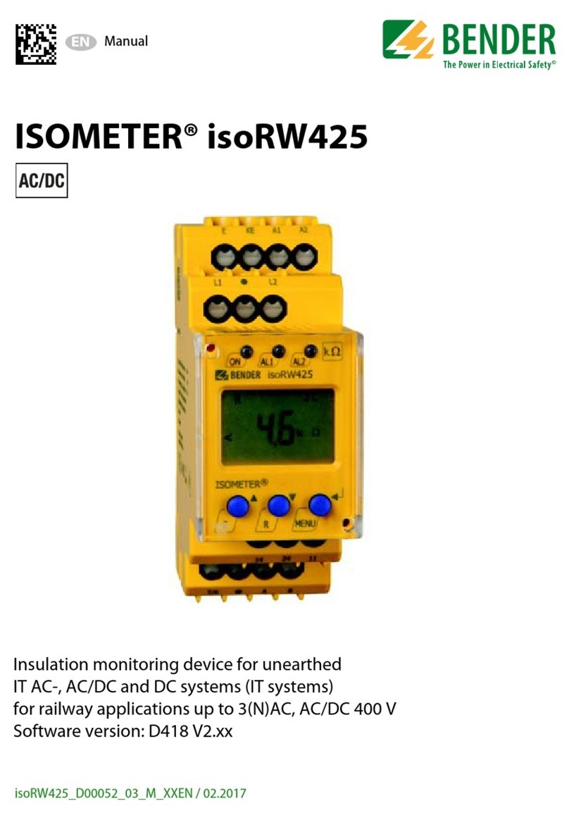 Bender ISOMETER isoRW425 User manual
