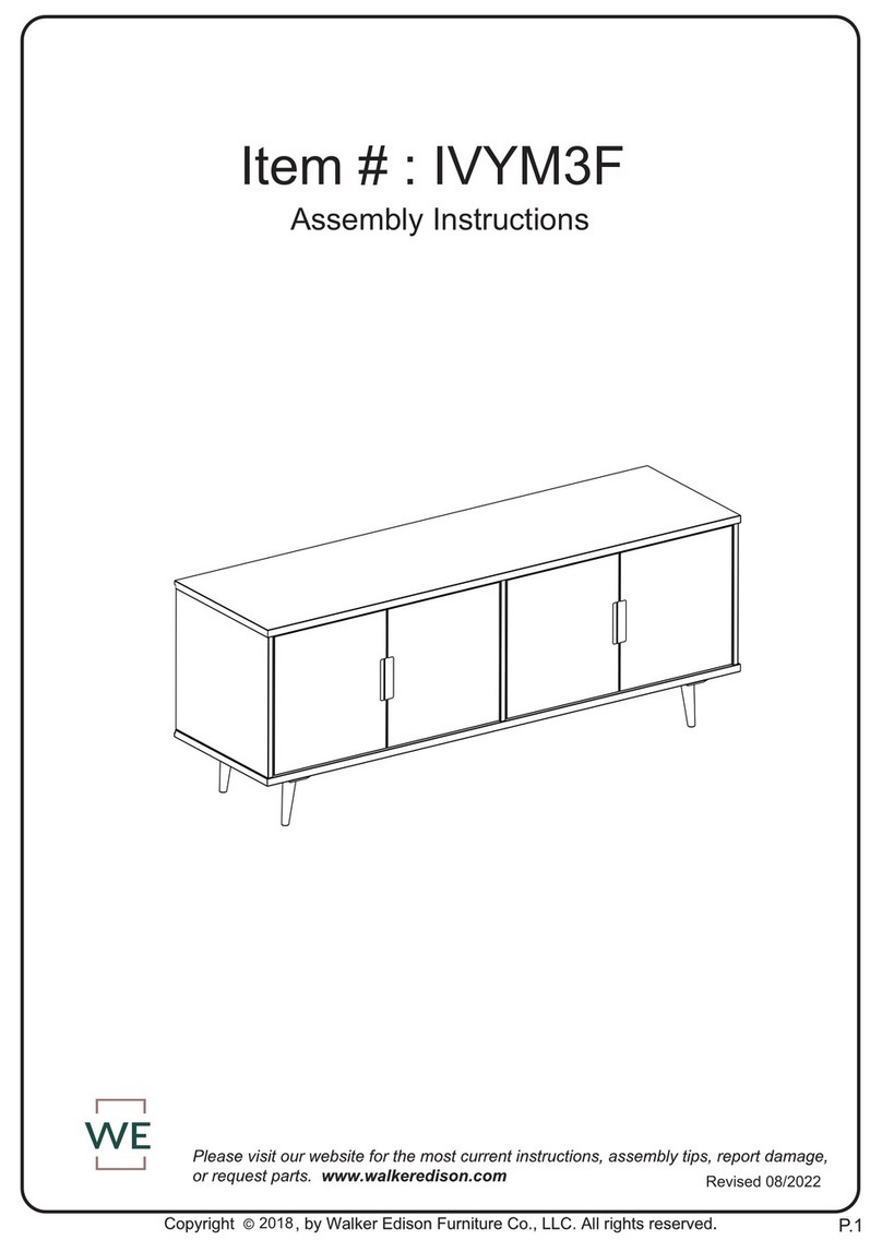 Walker Edison IVYM3F User manual