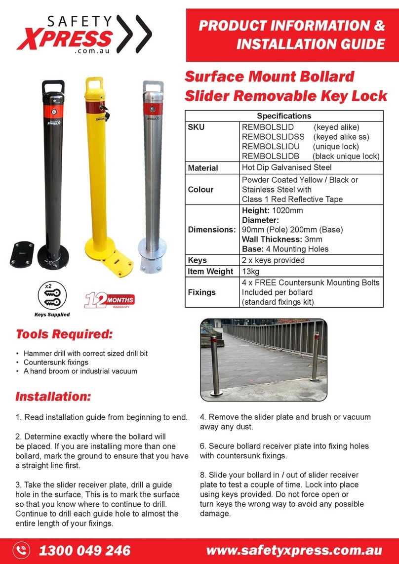 Safety Xpress REMBOLSLID PRODUCT INFORMATION & INSTALLATION GUIDE