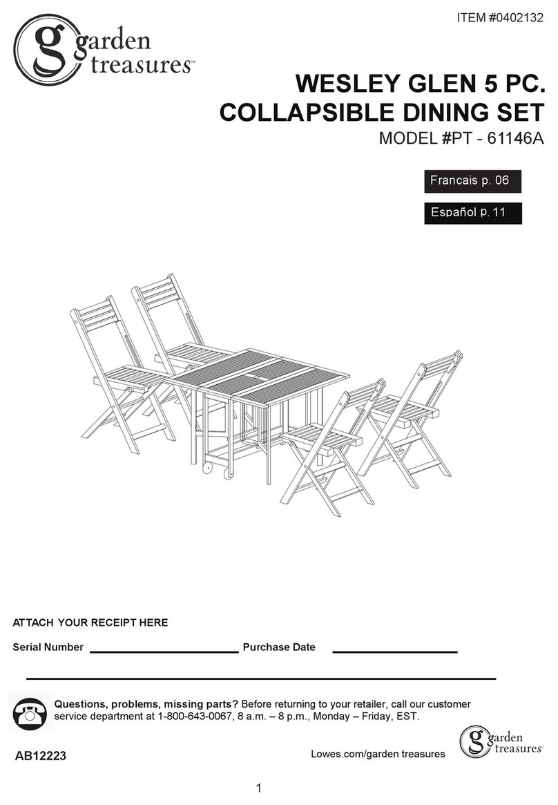Garden Treasures Wesley Glen PT-61146A User manual Garden Treasures Wesley Glen PT-61146A User manual