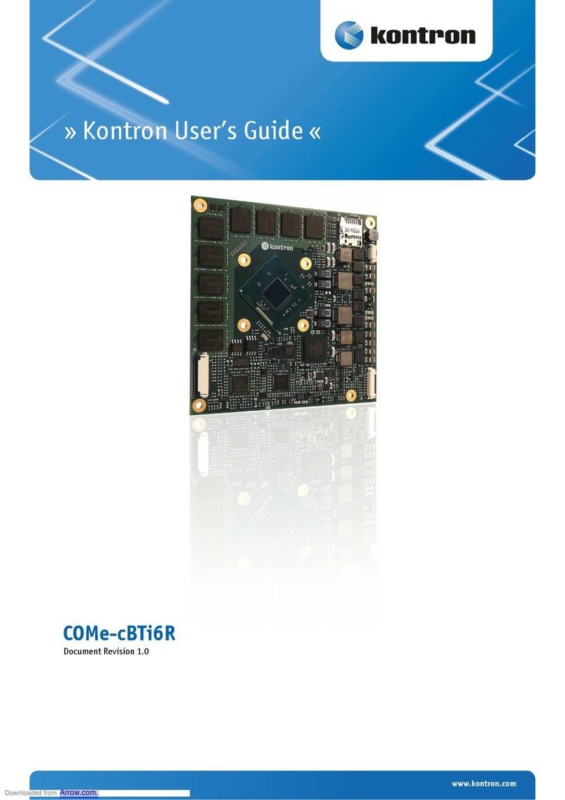 Kontron COMe-cBTi6R E3845 8GB/16S User manual